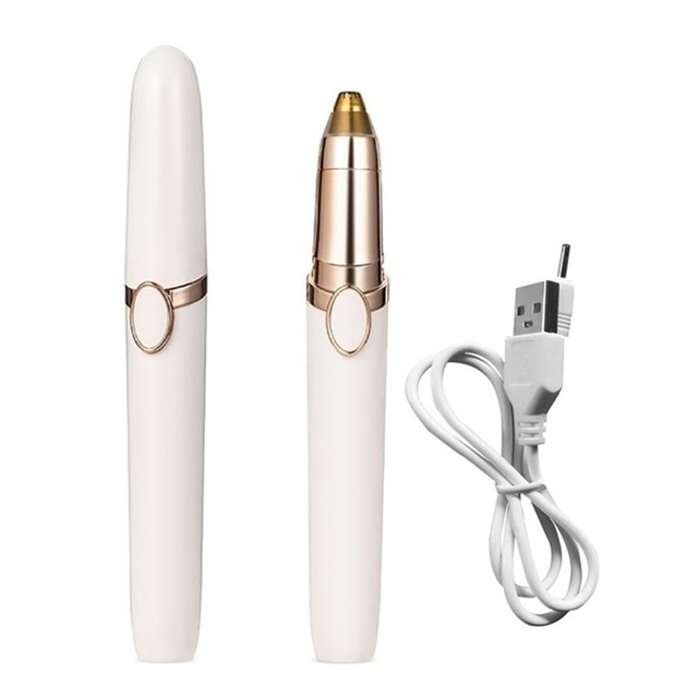 Electric Eyebrow Trimmer USB Epilator Female Makeup Tools Knife Scissors Razor For Women's Shaver Brow Shaper Eyebrow Trimmer