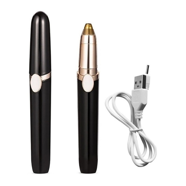Electric Eyebrow Trimmer USB Epilator Female Makeup Tools Knife Scissors Razor For Women's Shaver Brow Shaper Eyebrow Trimmer
