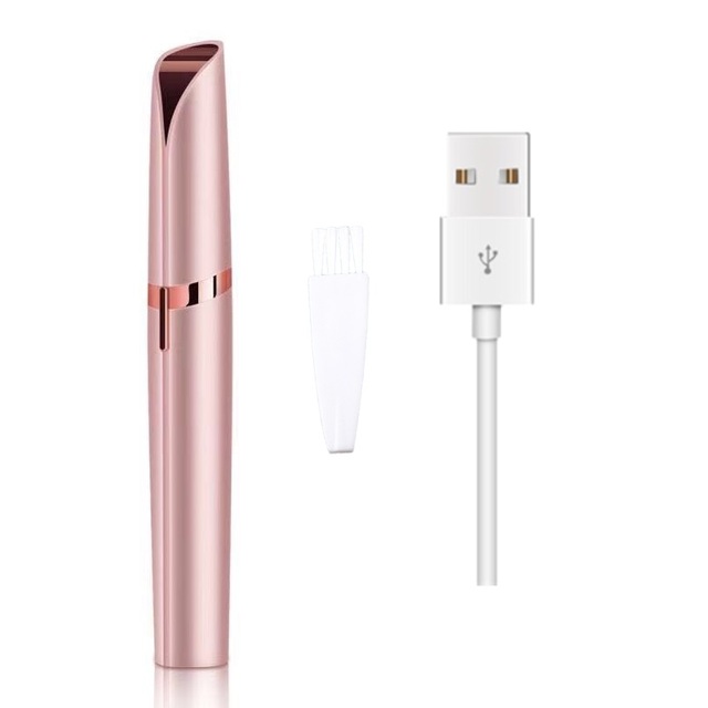 USB Electric Eyebrow Trimmer Makeup Painless Eye Brow Epilator Mini Shaver Razors Portable Facial Hair Remover Women Depilator
