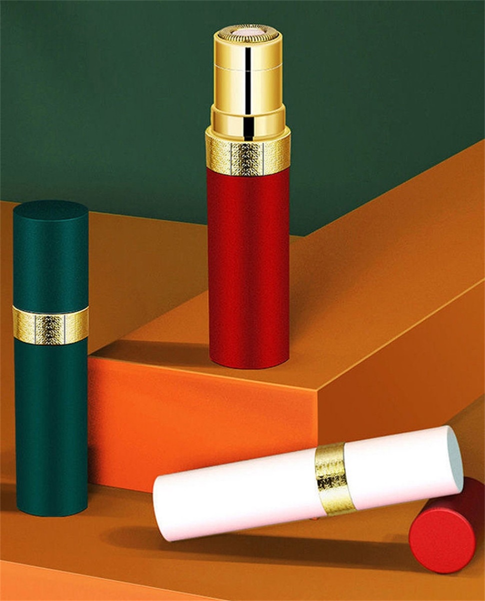 Lipstick Epilator Usb Electric Eyebrow Trimmer Makeup Painless Eye Brow Prune Mini Shaver Razor Facial Women's Body Hair Remover