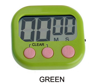 Magnetic LCD Digital Kitchen Countdown Timer Alarm with Stand White Kitchen Timer Practical Cooking Timer Alarm Clock