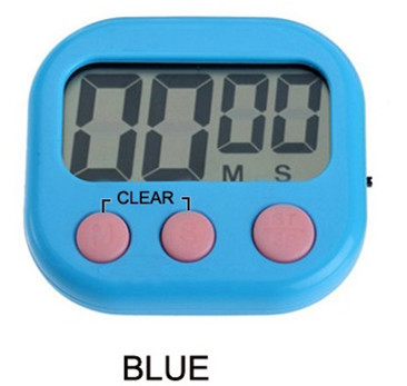 Magnetic LCD Digital Kitchen Countdown Timer Alarm with Stand White Kitchen Timer Practical Cooking Timer Alarm Clock