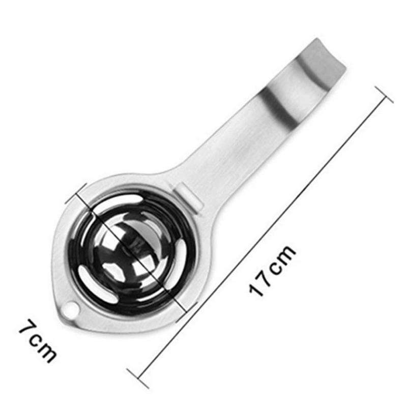 Egg Separator Egg Yolk White Filter Food Grade Egg Divider Stainless Steel Egg Sieve Kitchen Gadget Cooking Baking Tool