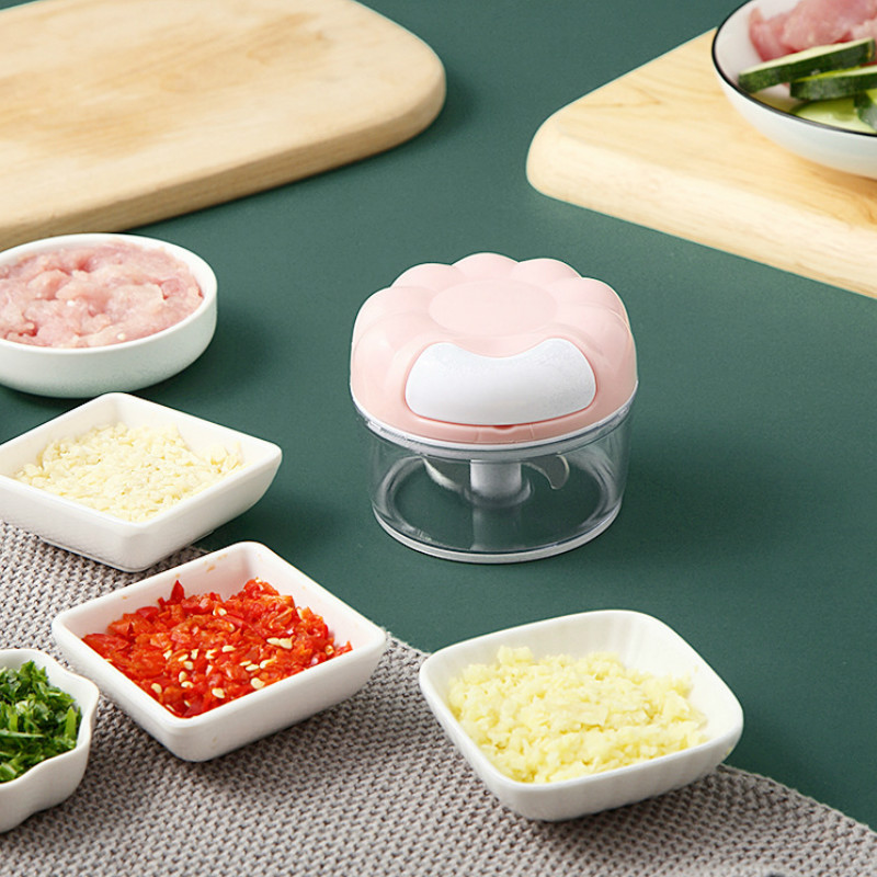 Mini Garlic Chopper Crusher Food Press Kitchen Utensils Vegetables Slicer Peeler Gadget Home Cooking Knives Gadget Sets Fittings