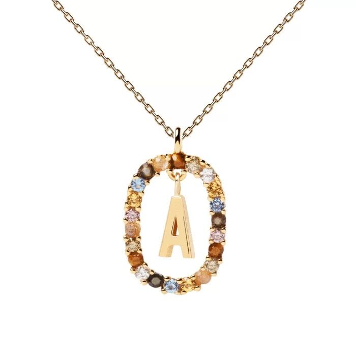 Letter necklace niche light luxury new sweater chain women's all-match clavicle chain gift