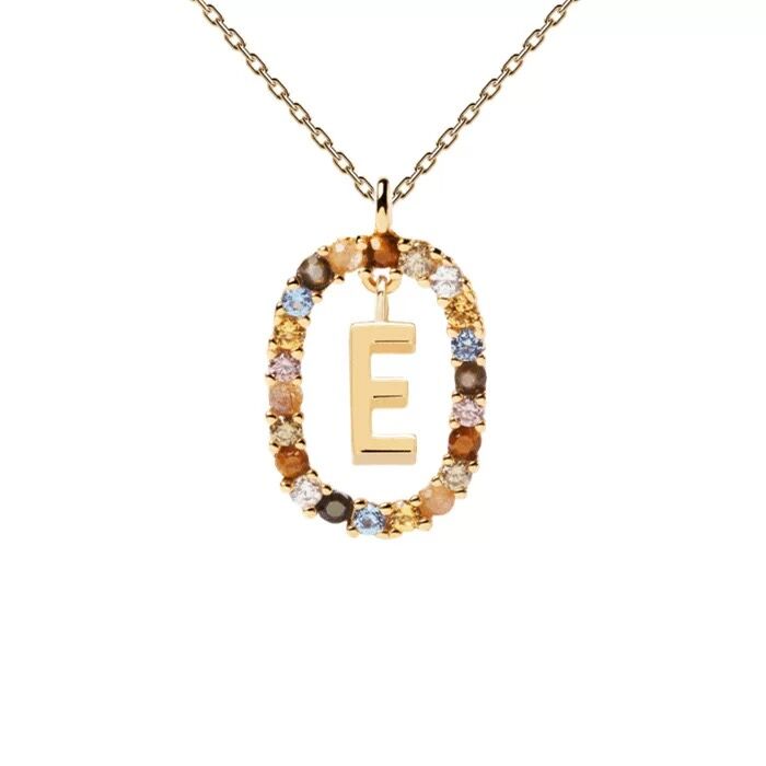 Letter necklace niche light luxury new sweater chain women's all-match clavicle chain gift