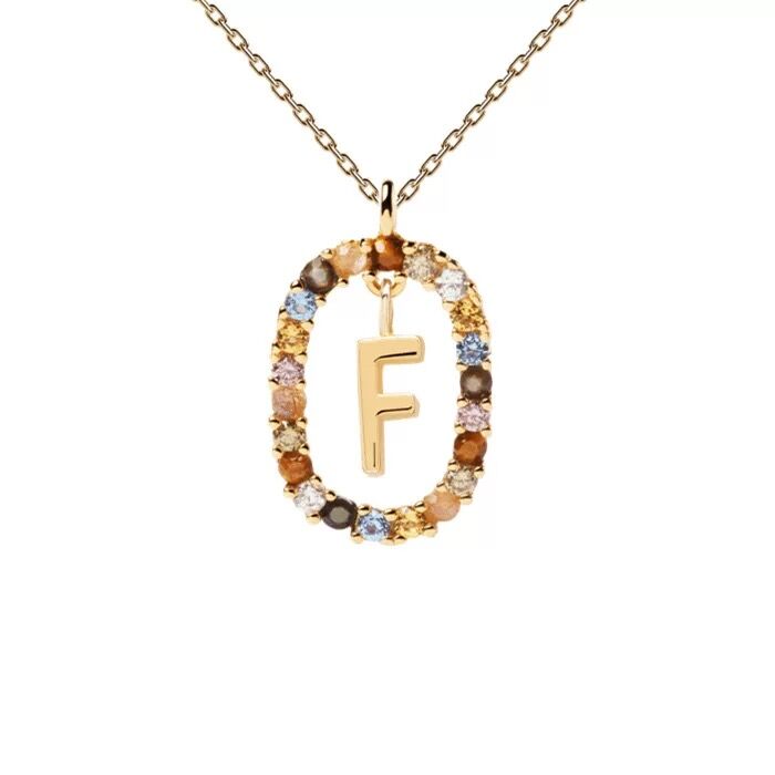 Letter necklace niche light luxury new sweater chain women's all-match clavicle chain gift