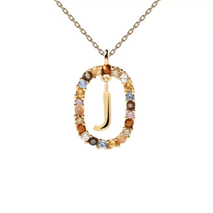 Letter necklace niche light luxury new sweater chain women's all-match clavicle chain gift