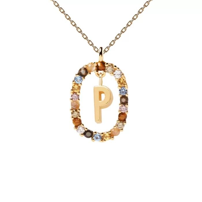 Letter necklace niche light luxury new sweater chain women's all-match clavicle chain gift