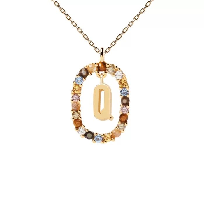 Letter necklace niche light luxury new sweater chain women's all-match clavicle chain gift