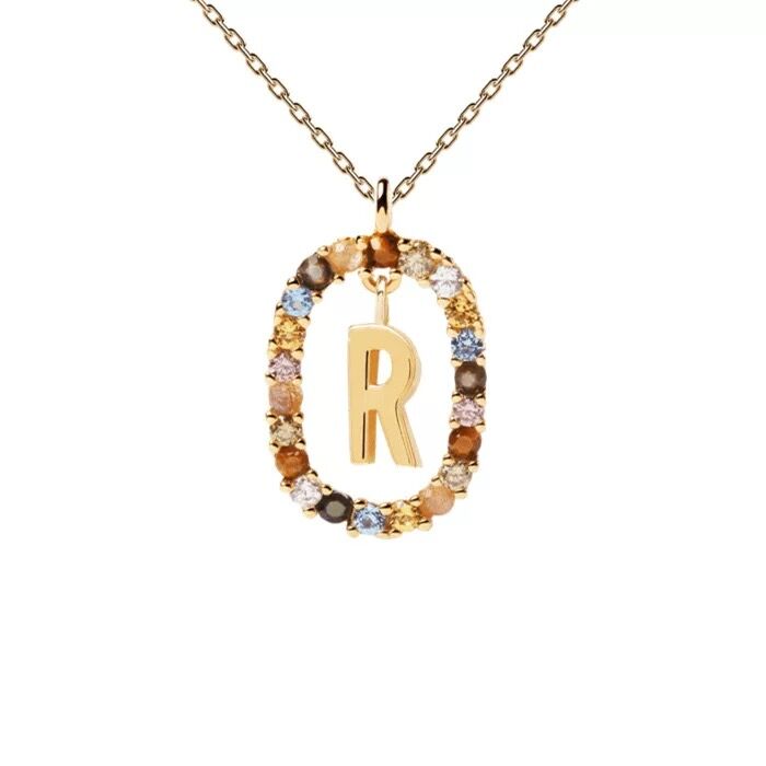 Letter necklace niche light luxury new sweater chain women's all-match clavicle chain gift