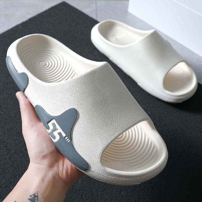 Outside Slippers Women Summer Runway Shoes EVA Outdoor Men Couple Slides Soft Thick Sole Non-slip Pool Beach Sandals Indoor Bath