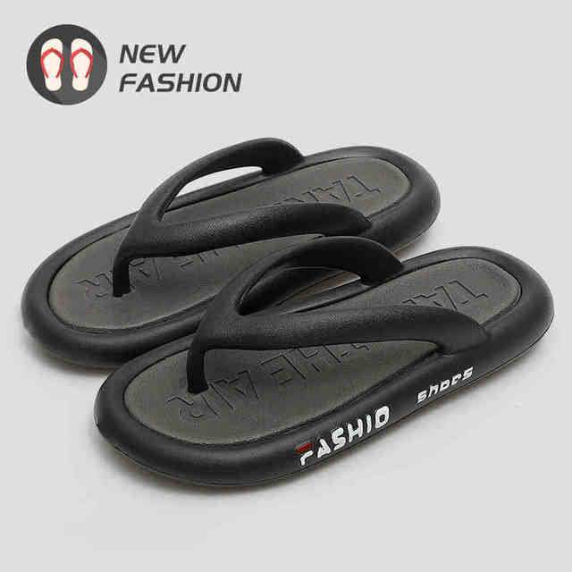 Women Simple Solid Color Comfortable Slippers Flip Flop Summer Korean Fashion Casual Non-Slip Couple Sandals Breathable Beach