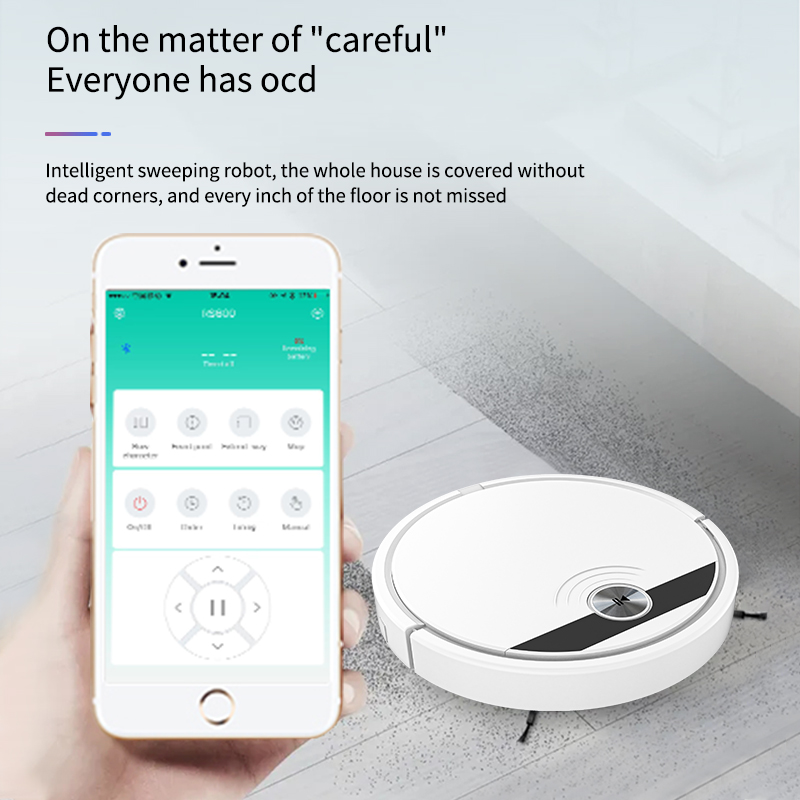 New Release Robot Vacuum Cleaner 2800Pa Wet and Dry Carpet Cleaning Vacuum Robot Cleaner Smart APP Program Robot Vacuum and Mop