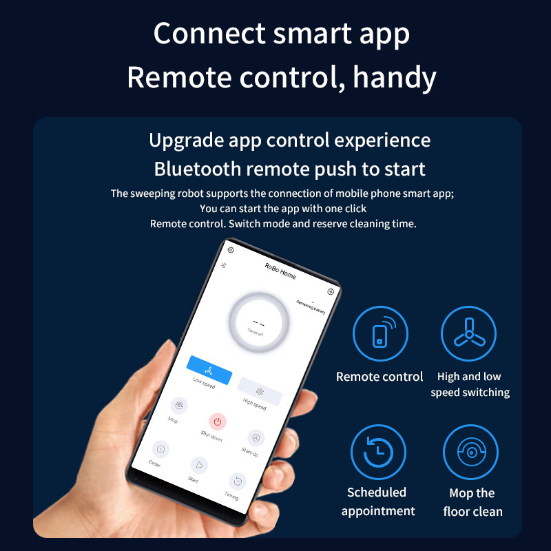 Robot Vacuum Cleaner APP Intelligent Control Wireless Vacuum Cleaner Household 3 In 1 Multifunctional Vacuum Cleaner