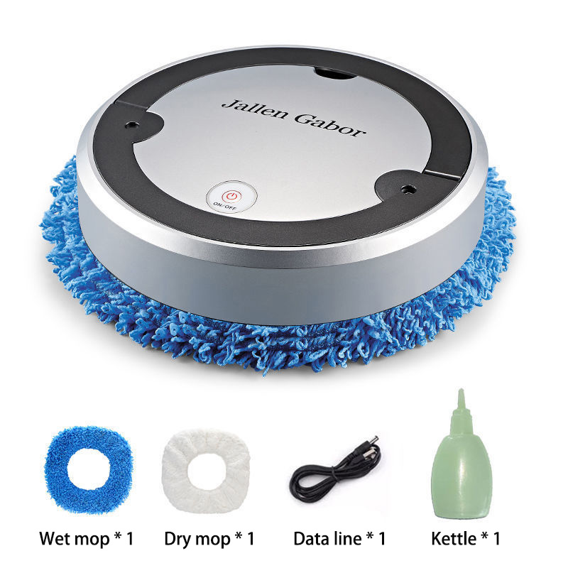 3 In 1 Humidifying Spray Mopping Machine USB Wireless Electric Mop Household Automatic Robot Vacuum Cleaner Mop