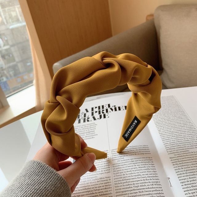 Fashion Hair Band Flower Solid Color Hair Hoop Headbands Designer Hairband Girls Hair Band Accessories for Women Headwear
