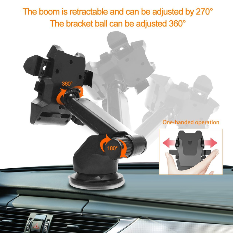 Universal windshield Car Phone Mount Holder Long Neck 360 Degree For Phone