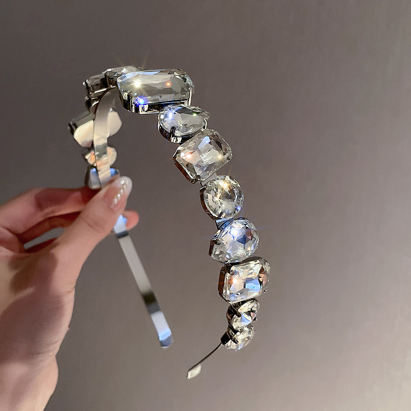 Geometric Crystal Hairbands for Women Headwear Wedding Hair Accessories Jewelry