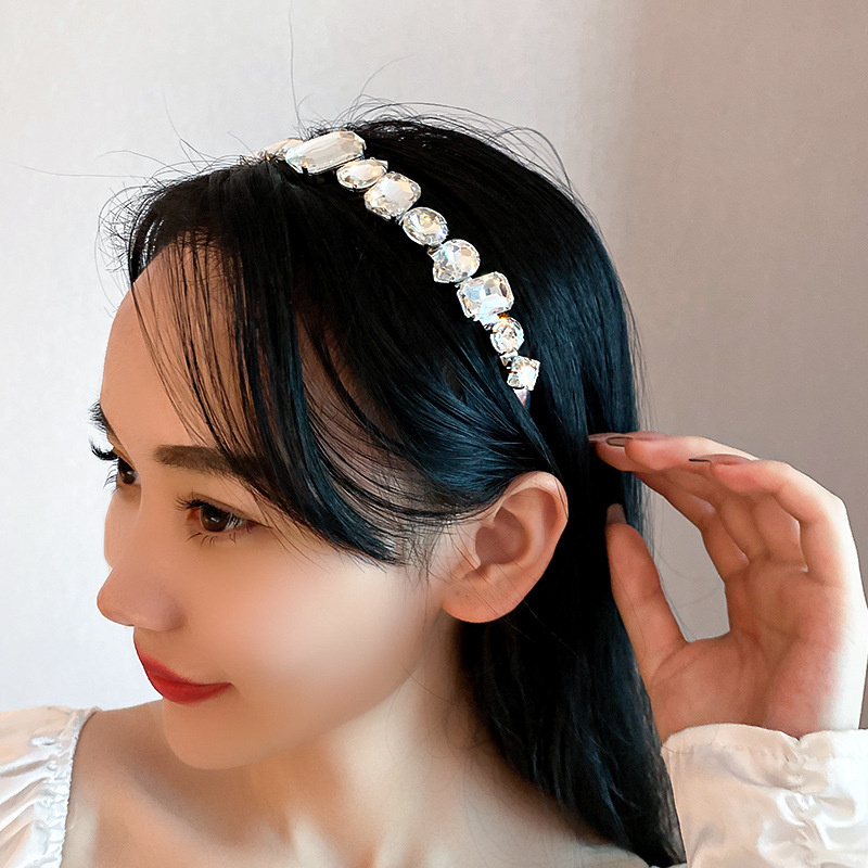 Geometric Crystal Hairbands for Women Headwear Wedding Hair Accessories Jewelry