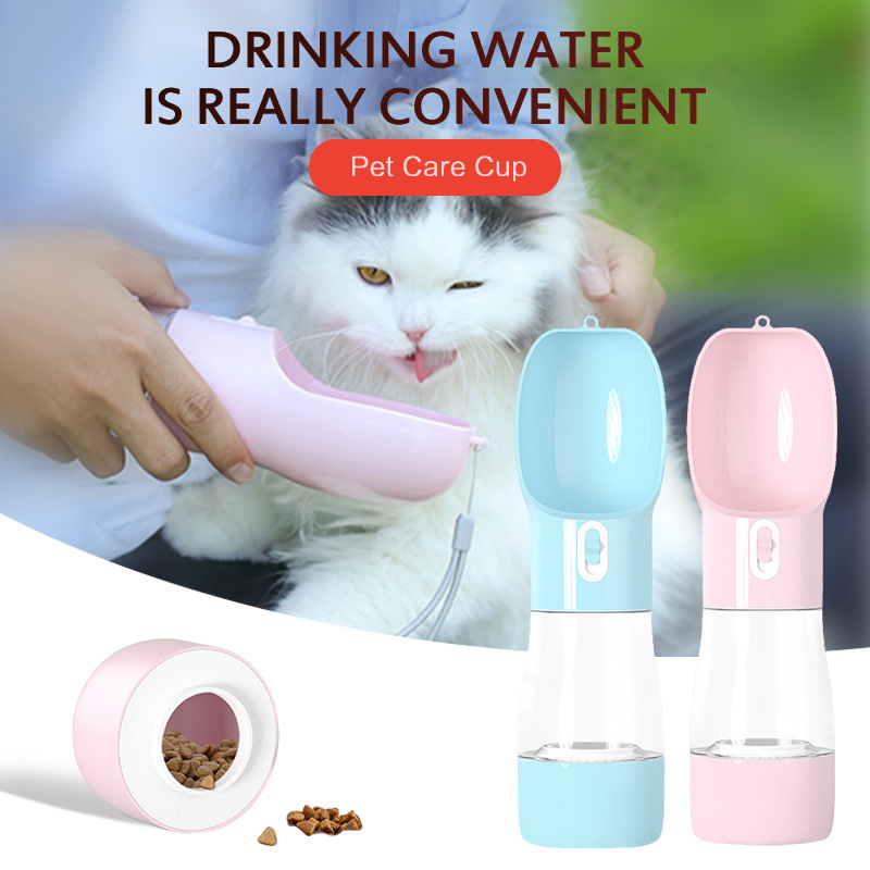 Portable Outdoor Pet Water Dispenser Feeder Pet Dog Water Bottle Dogs Travel Puppy Cat Drinking Bowl Dog Accessories
