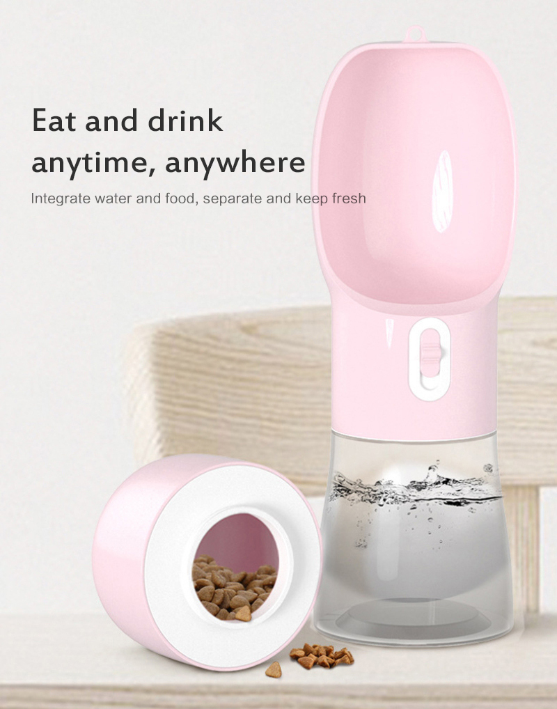 Portable Outdoor Pet Water Dispenser Feeder Pet Dog Water Bottle Dogs Travel Puppy Cat Drinking Bowl Dog Accessories