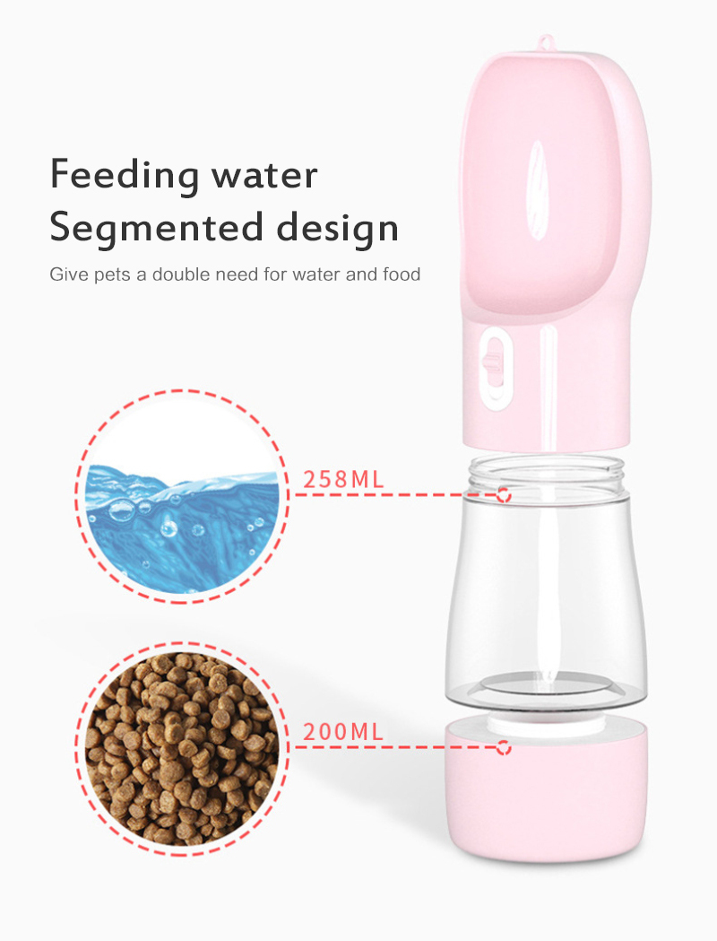 Portable Outdoor Pet Water Dispenser Feeder Pet Dog Water Bottle Dogs Travel Puppy Cat Drinking Bowl Dog Accessories