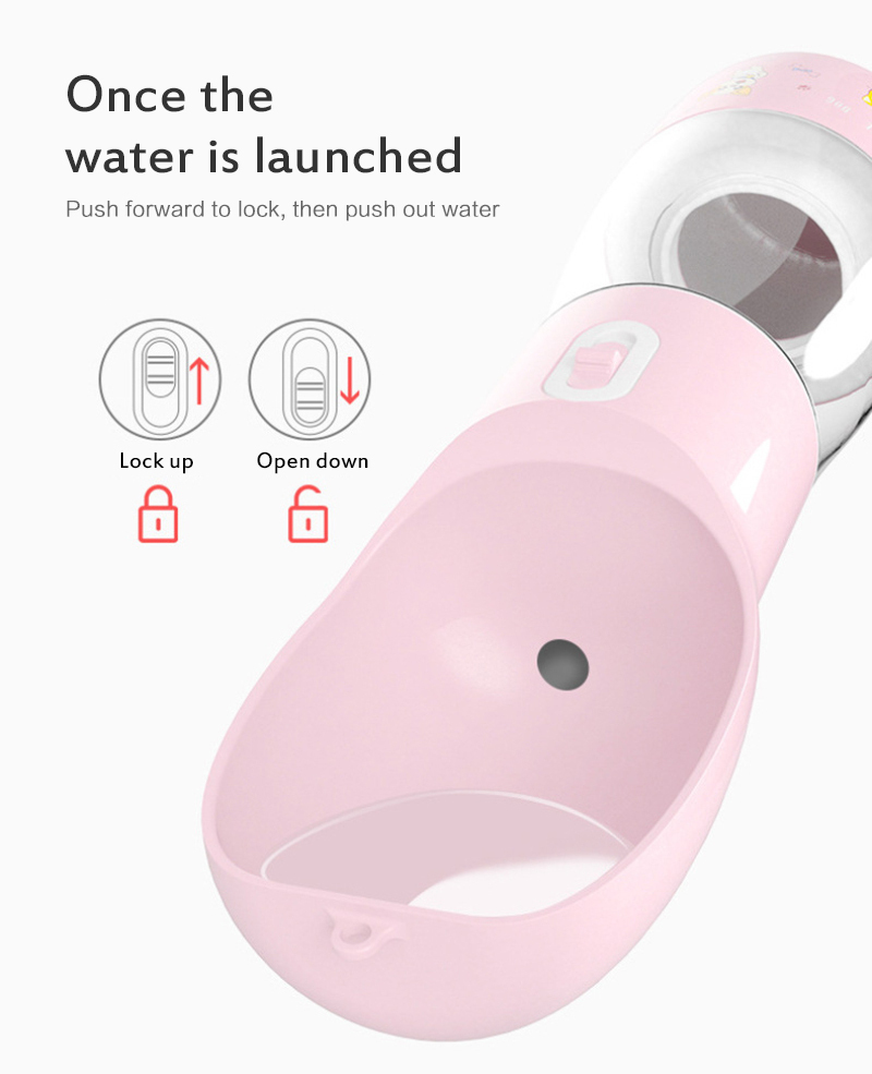 Portable Outdoor Pet Water Dispenser Feeder Pet Dog Water Bottle Dogs Travel Puppy Cat Drinking Bowl Dog Accessories