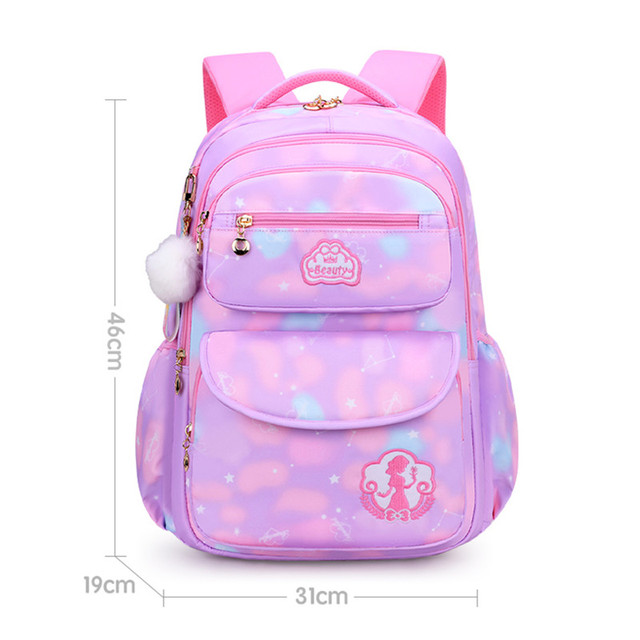 Cute Girls School Bags Children Primary School Backpack satchel kids book bag Princess Schoolbag Mochila Infantil 2 szies