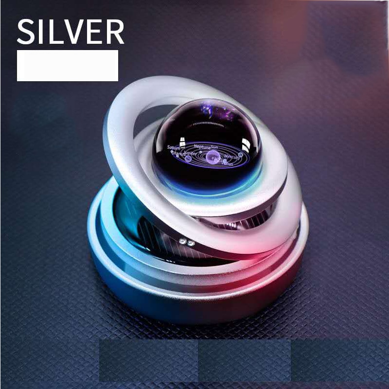 Car Aromatherapy Solar Magnetic Levitation Car Rotating Creative Ornaments Car Auto Diffuser Perfume Car Ornament Accessories