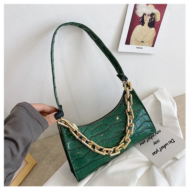 Retro Casual Women's Totes Shoulder Bag Fashion Exquisite Shopping Bag PU Leather Chain Handbags for Women