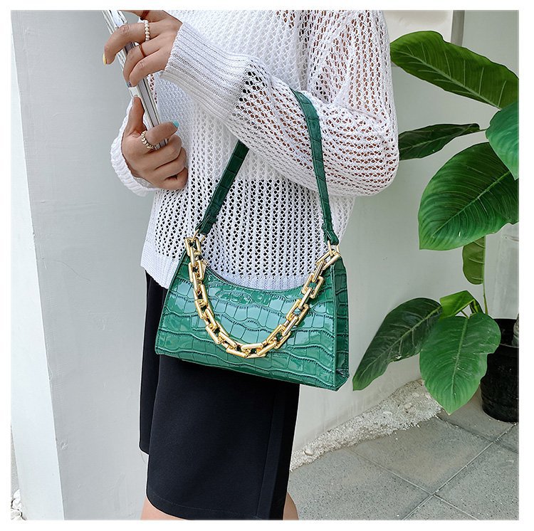 Retro Casual Women's Totes Shoulder Bag Fashion Exquisite Shopping Bag PU Leather Chain Handbags for Women