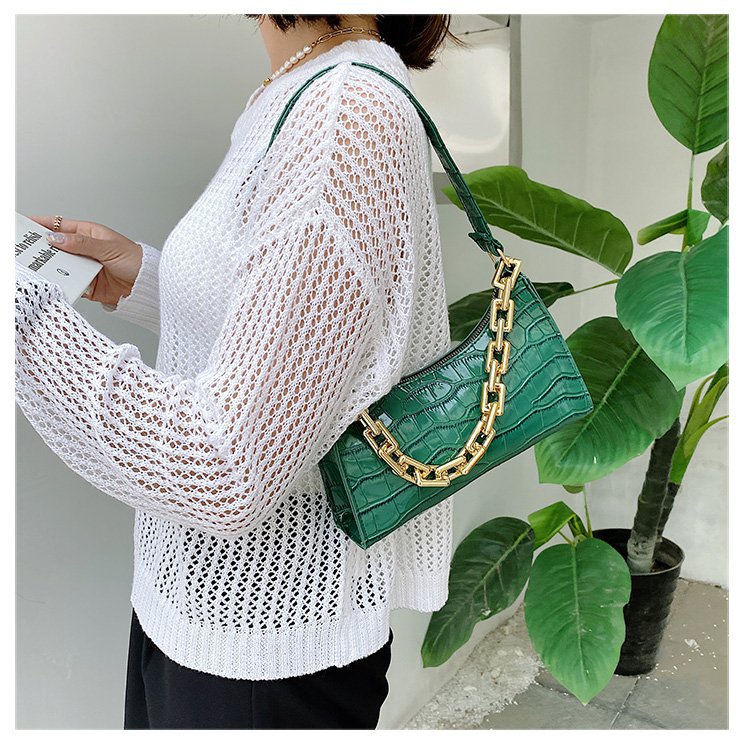 Retro Casual Women's Totes Shoulder Bag Fashion Exquisite Shopping Bag PU Leather Chain Handbags for Women