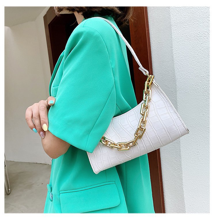 Retro Casual Women's Totes Shoulder Bag Fashion Exquisite Shopping Bag PU Leather Chain Handbags for Women
