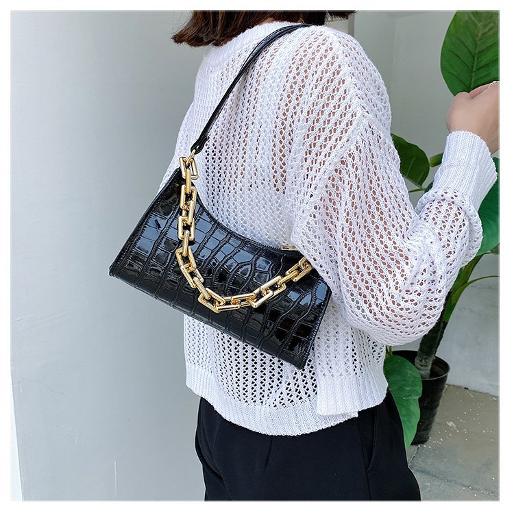 Retro Casual Women's Totes Shoulder Bag Fashion Exquisite Shopping Bag PU Leather Chain Handbags for Women
