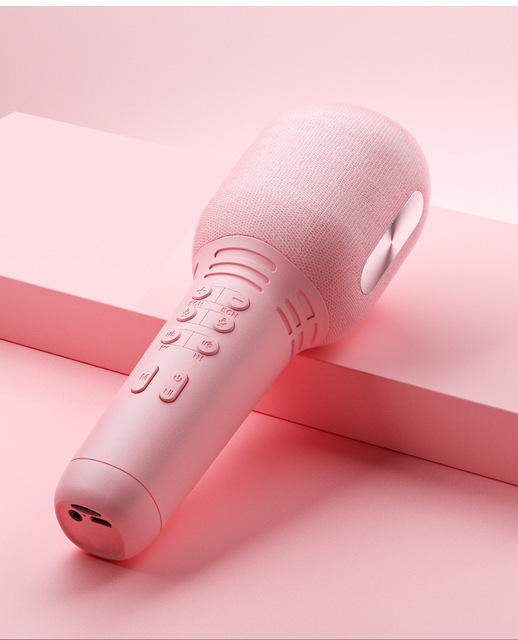 Wireless Karaoke Microphone Bluetooth 5.0 USB Handheld Condenser Mic Portable Professional Speaker Mini Home KTV Player Singing