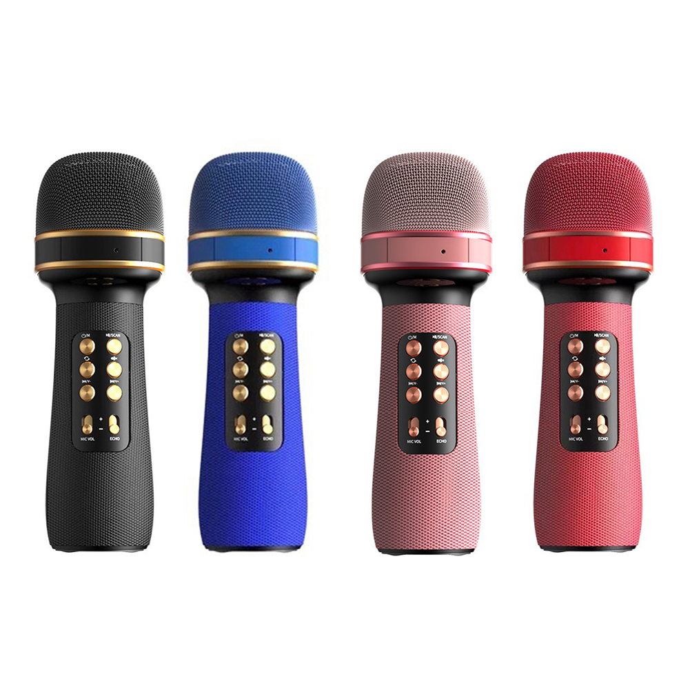 Wireless karaoke Microphone Bluetooth Handheld Microphone Professionnel for Phone Singing FM Voice Changing Audio Speaker Player
