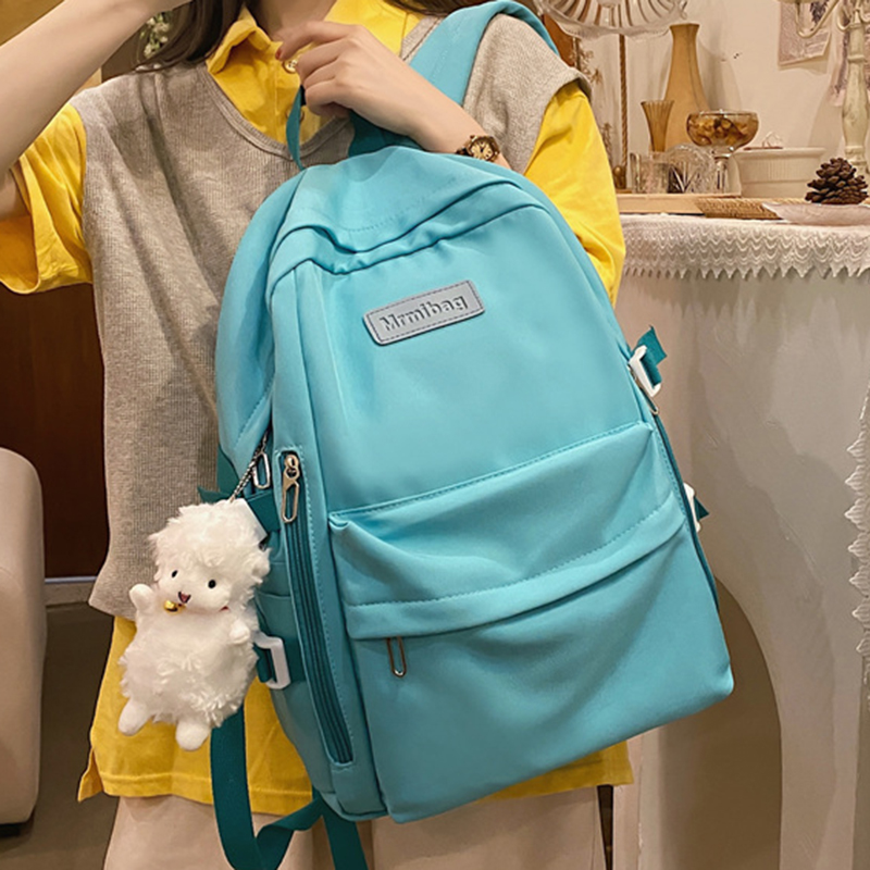 Casual Waterproof Nylon Women Bags School Backpack for Teenagers Girls Travel  Backbag Mochilas Female Small Bookbag Kawaii Bag