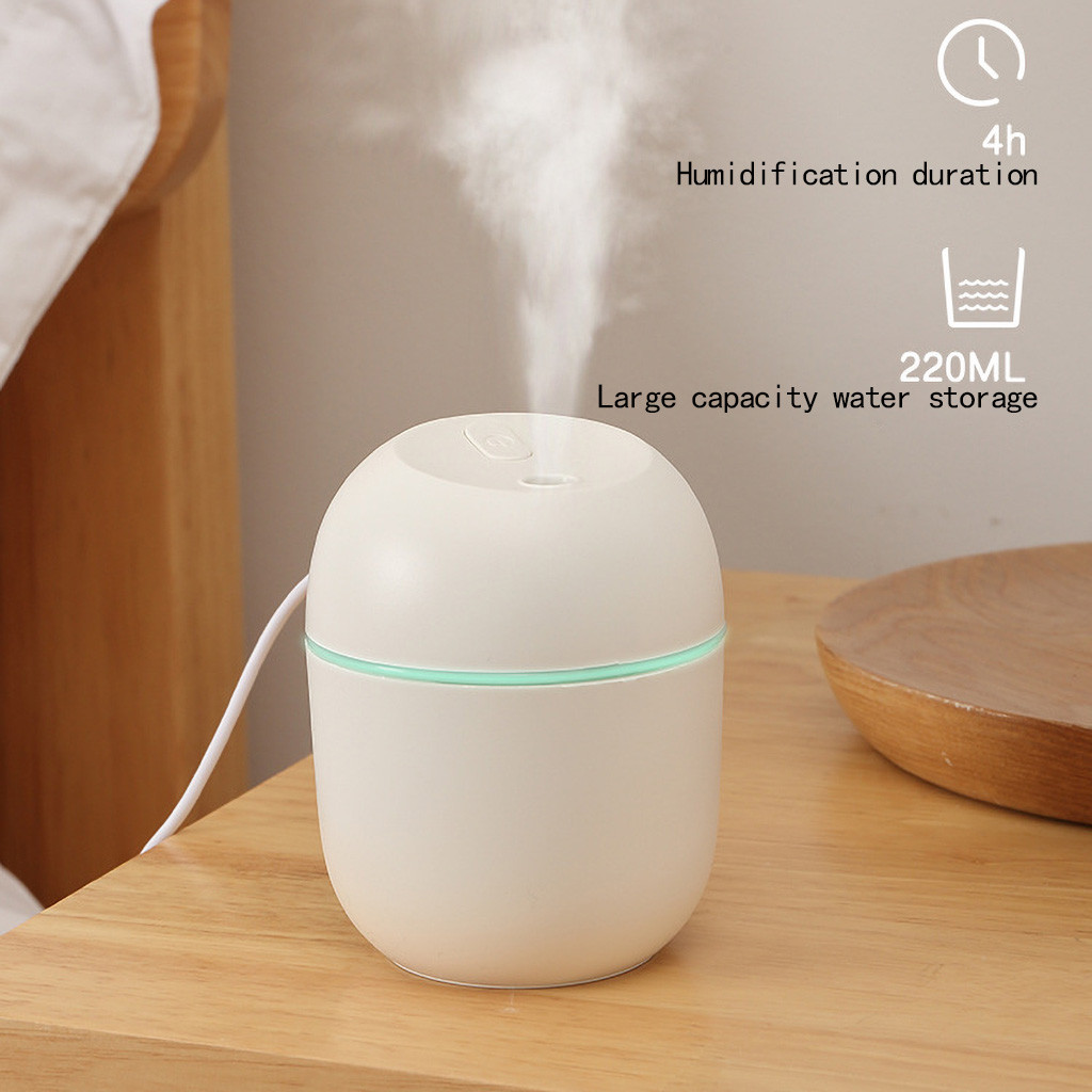 Home Air Humidifier Aroma Oil Diffuser USB Cool Mist With Colorful Night Light Alcohol Humidifier Diffuser Oil Home Office Set
