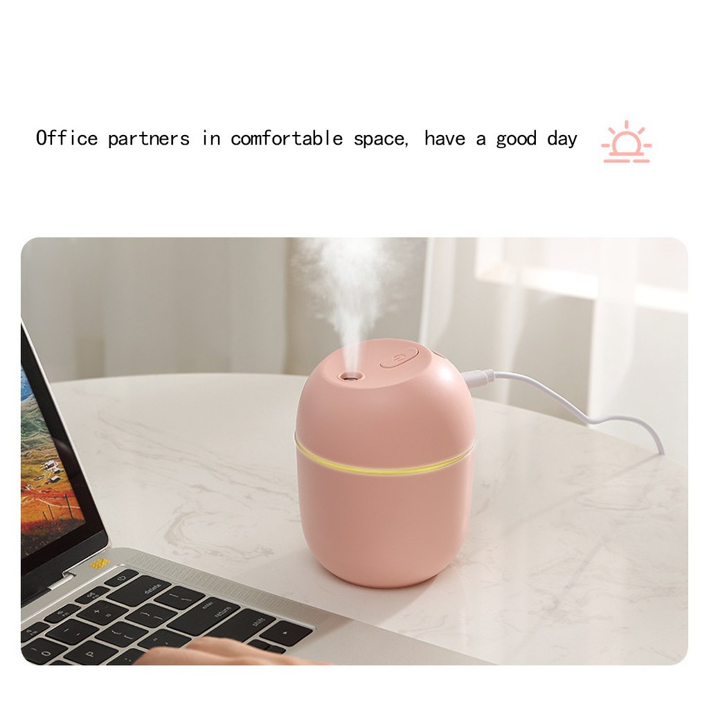 Home Air Humidifier Aroma Oil Diffuser USB Cool Mist With Colorful Night Light Alcohol Humidifier Diffuser Oil Home Office Set