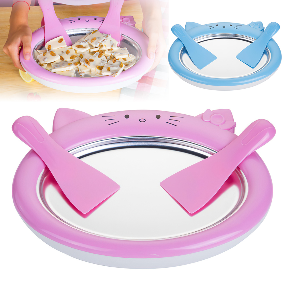 Mini Stir Ice Plate Safe Practical Yogurt Maker No Electricity Ice Cream Machine Frozen Kitchen Appliance Parts for Children