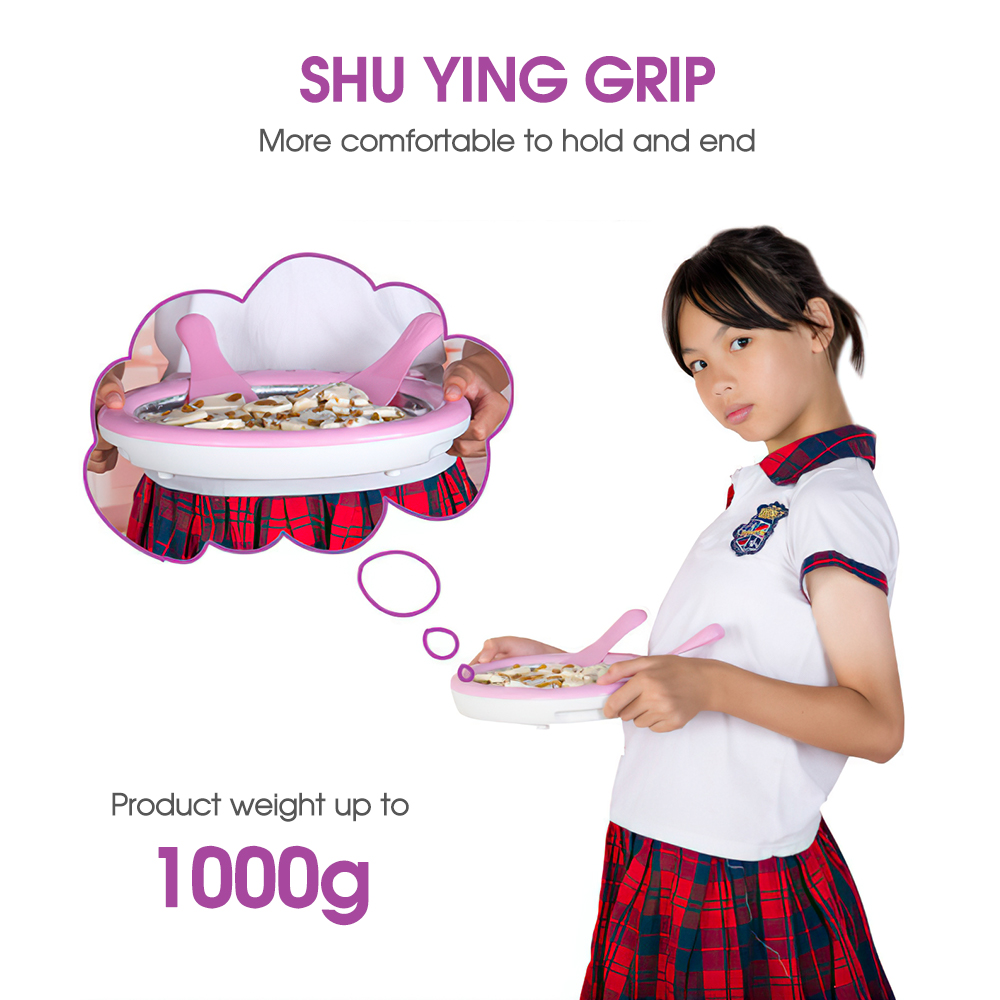 Mini Stir Ice Plate Safe Practical Yogurt Maker No Electricity Ice Cream Machine Frozen Kitchen Appliance Parts for Children