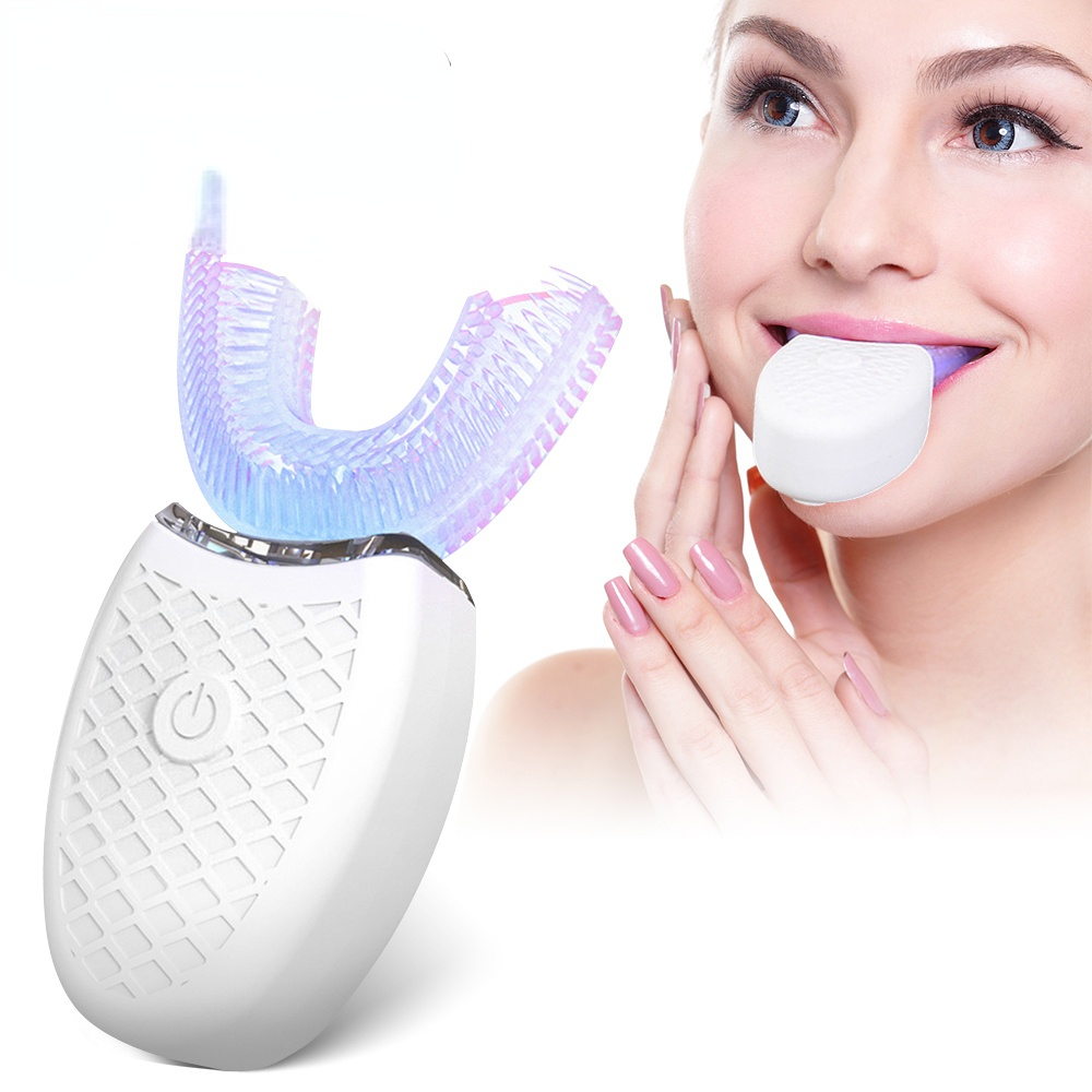 Sonic Electric Toothbrush U Shaped Ultrasonic Tooth Brush Ipx8 Waterproof 360clean Teeth Whitening For Adult