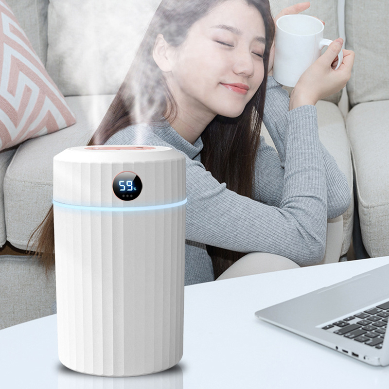 2L Capacity Air Humidifier with Screen Display Air Aroma Diffuser Essential Oils for Home Office