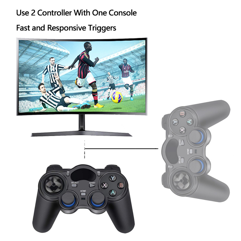 Wireless Gamepad Joystick 2.4G Game Console With Micro USB OTG Converter Adapter  For PS3/Smart Phone For Tablet PC Smart TV Box