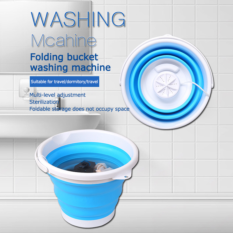 Folding Washing Machine Portable Washing Machine 5L Washing Machine Ultrasonic Cleaning USB Washing Machine