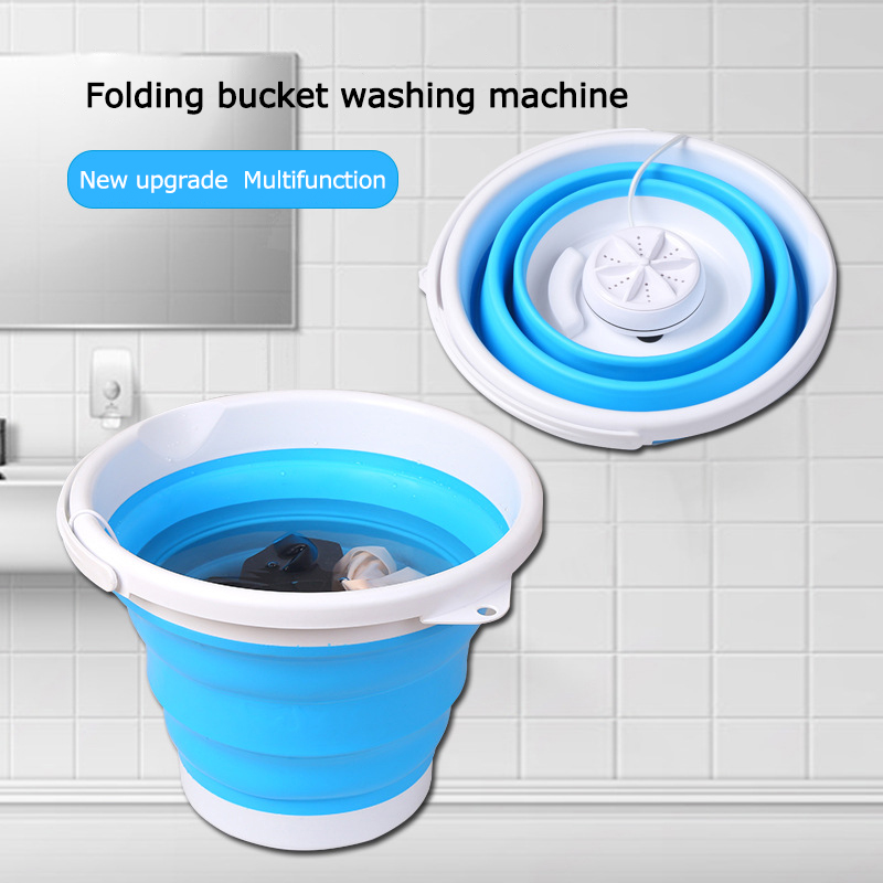 Folding Washing Machine Portable Washing Machine 5L Washing Machine Ultrasonic Cleaning USB Washing Machine