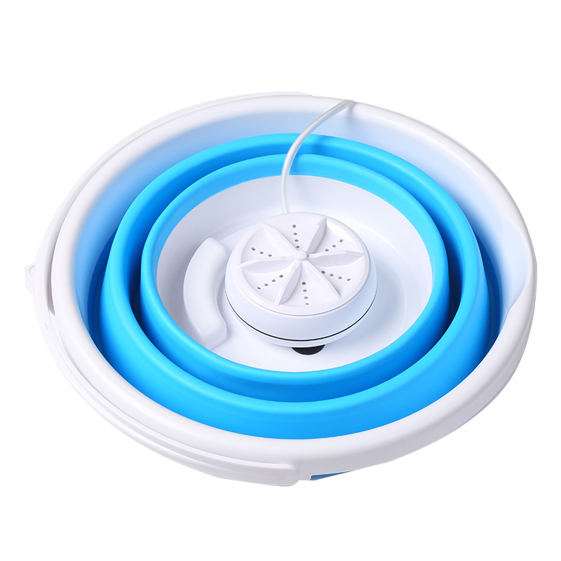Folding Washing Machine Portable Washing Machine 5L Washing Machine Ultrasonic Cleaning USB Washing Machine