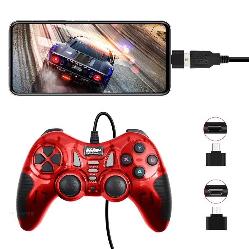 2pcs USB Gamepad For Joystick PC/Android/Set-Top Box/Arcgade Machine/PS3 USB Wired Game Console Accessories Universal Interface