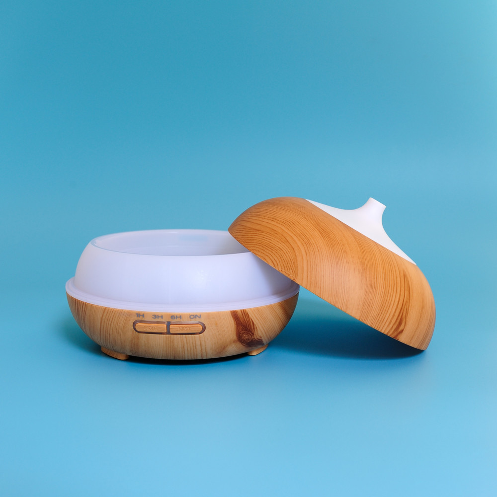 Electric Air Humidifier Ultrasonic Wood Grain Humidificador Diffuser Essential Aroma Oils Diffuser Mist Maker 300ml